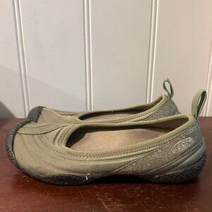 Keen Madrid Ballet Flats Neoprene Green Slip on